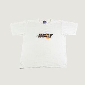 Vintage Travaux Harrisburg Heat Soccer Graphic T-Shirt White Mens Large